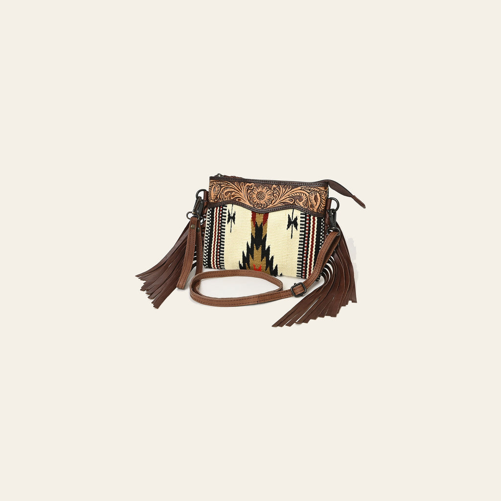 American Darling Cross Body Hand Tooled Saddle Blanket Genuine Leather Western Women Bag Handbag Purse | Crossbody for Cute