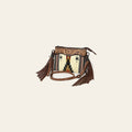 American Darling Cross Body Hand Tooled Saddle Blanket Genuine Leather Western Women Bag Handbag Purse | Crossbody for Cute