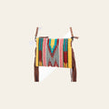 American Darling CrossBody Bag Saddle Blanket Fabric Genuine Leather Western Women Handbag Purse | for Cute Travel