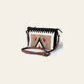 American Darling Handwoven Saddle Blanket Crossbody Bag – Genuine Leather Western Purse  Artisan Crafted Boho Cowgirl Shoulder Bag