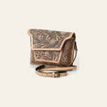 American Darling Western Leather Messenger Bag with Hand-Tooled Floral Carving, Genuine Leather, Adjustable Strap, Premium Artisan Craftsmanship
