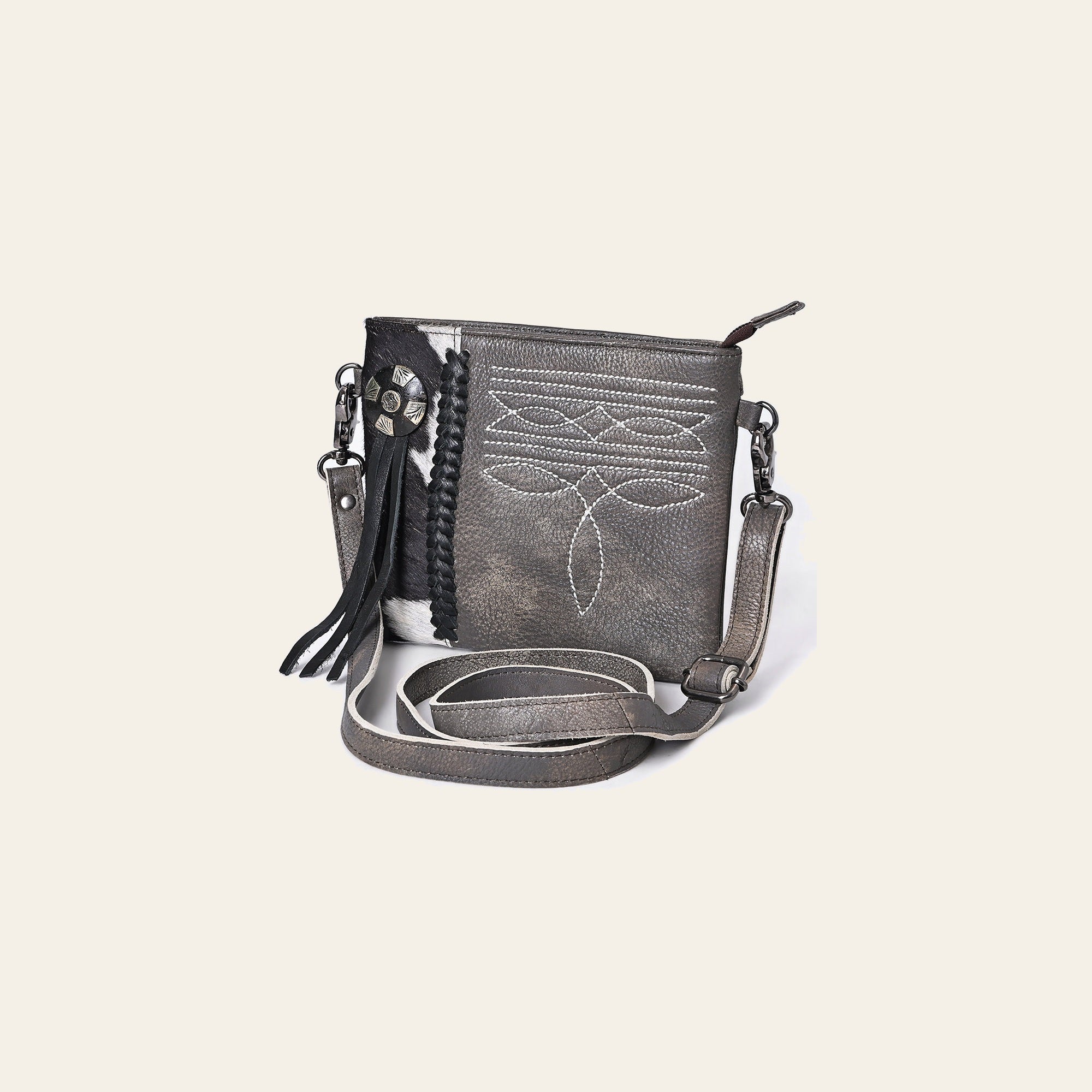 American Darling Crossbody Hair On Genuine Leather Western Women Bag Handbag Purse | for Cute