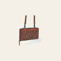 American Darling Small Western Cross Body Wallet Handcrafted from Basket Weave Genuine Leather | Full Grain Trim & YKK Zipper
