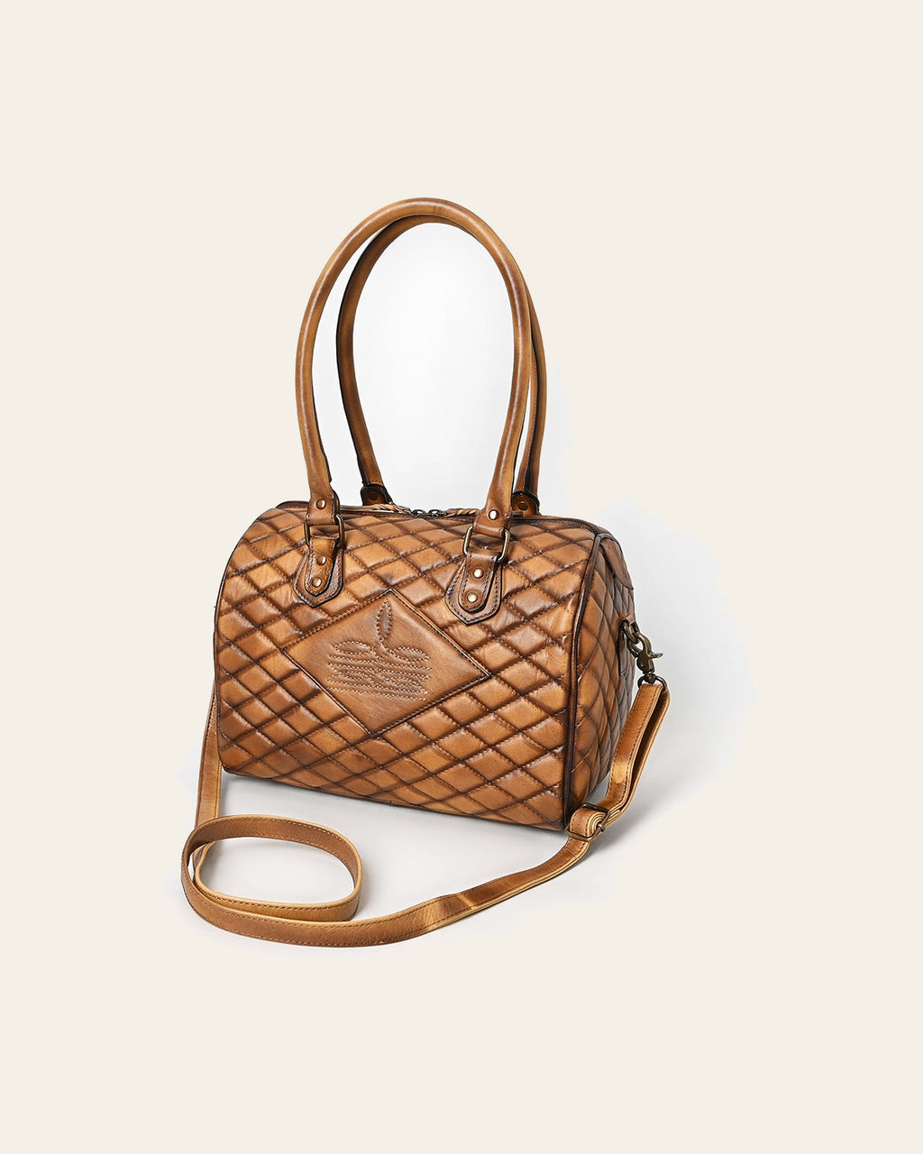 American Darling Cross Body I Hand Tooled Hair-On Genuine Leather Women Bag Western Handbag Purse