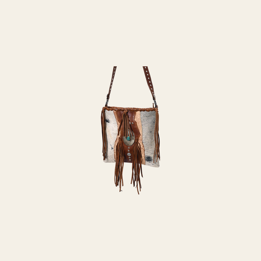 American Darling Messenger Hair-On Genuine Leather Women Bag Western Handbag Purse