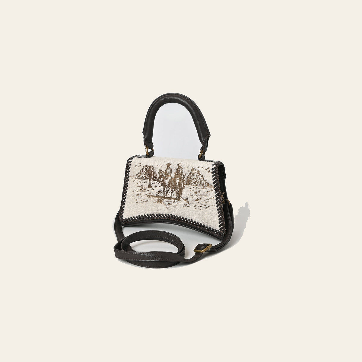 American Darling Crossbody Hair-On Genuine Leather Women Bag Western Handbag Purse