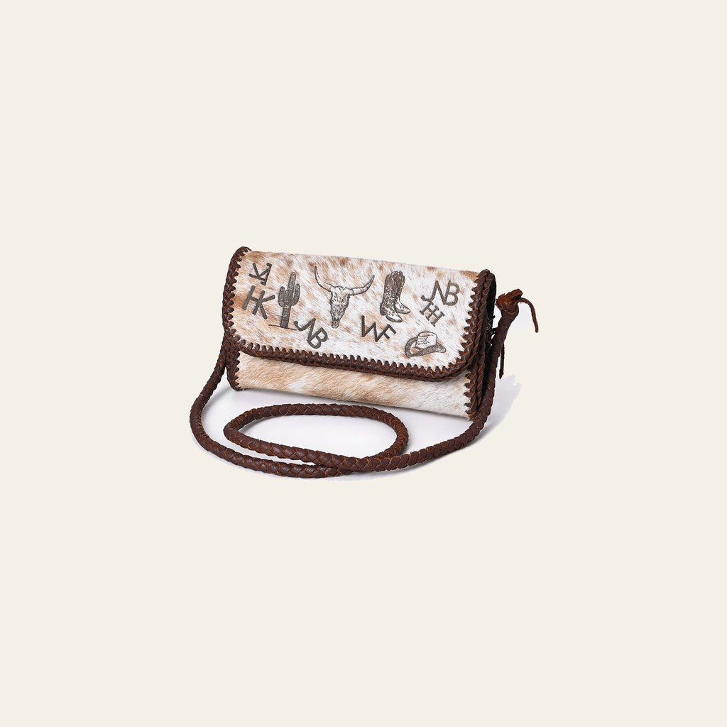 American Darling Crossbody Hair On Genuine Leather Western Women Bag Handbag Purse | for Cute