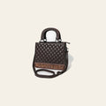 American Darling Western Tote Bag Handcrafted from Quilted Genuine Leather | Braided Handles, Tooled Floral Base & YKK Zipper