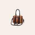 American Darling Speedy Bag Western Genuine Leather Handcrafted Purse with Fringes, Braided Handles and Turquoise Stone