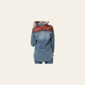 American Darling Genuine leather Hand tooled carved Women 100% cotton Denim Blazer dress jacket ladies | Vintage