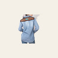 American Darling Genuine leather Hand tooled carved Women 100% cotton Denim Blazer dress jacket ladies |Vintage