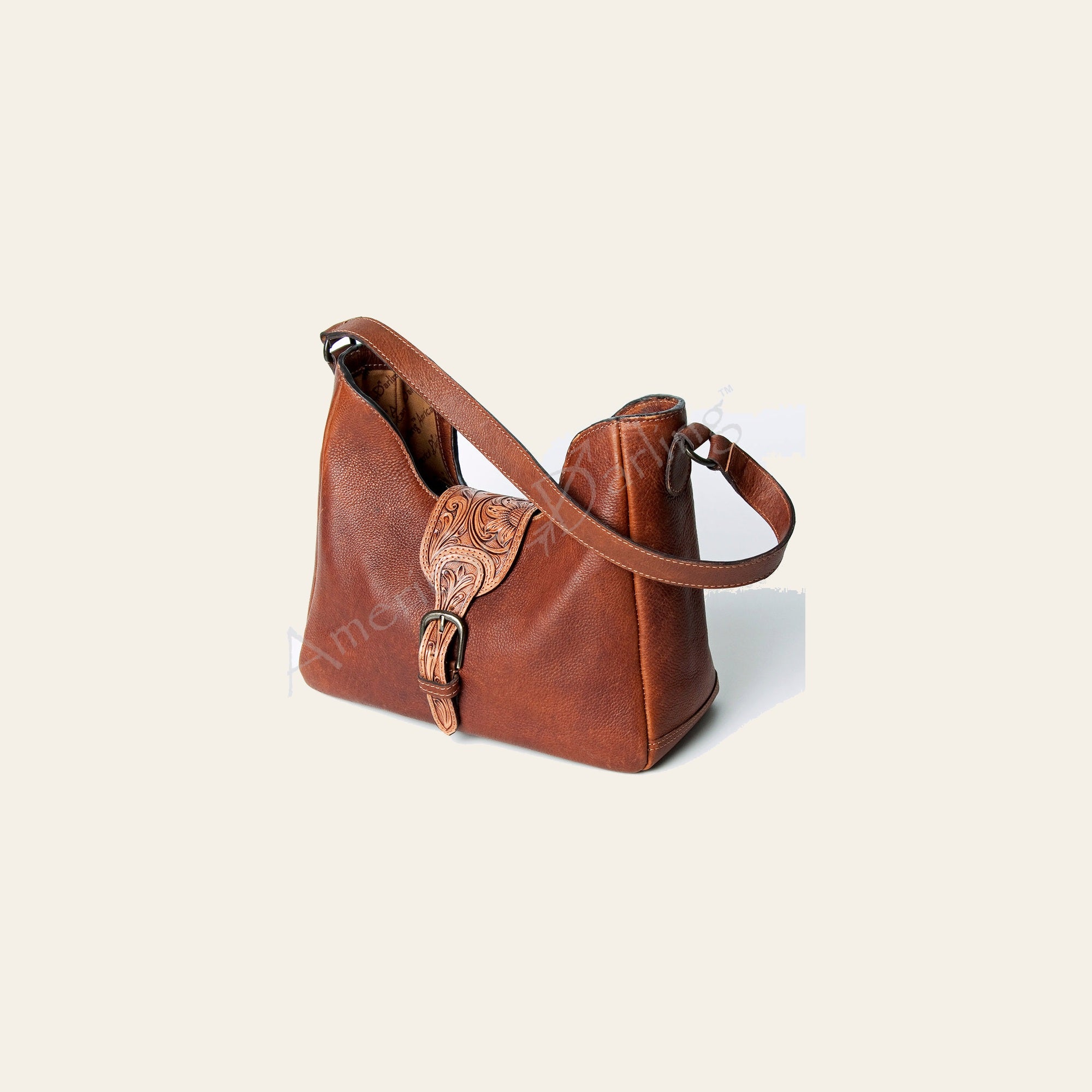 American Darling Tote Hand Tooled Genuine Leather women bag western handbag purse
