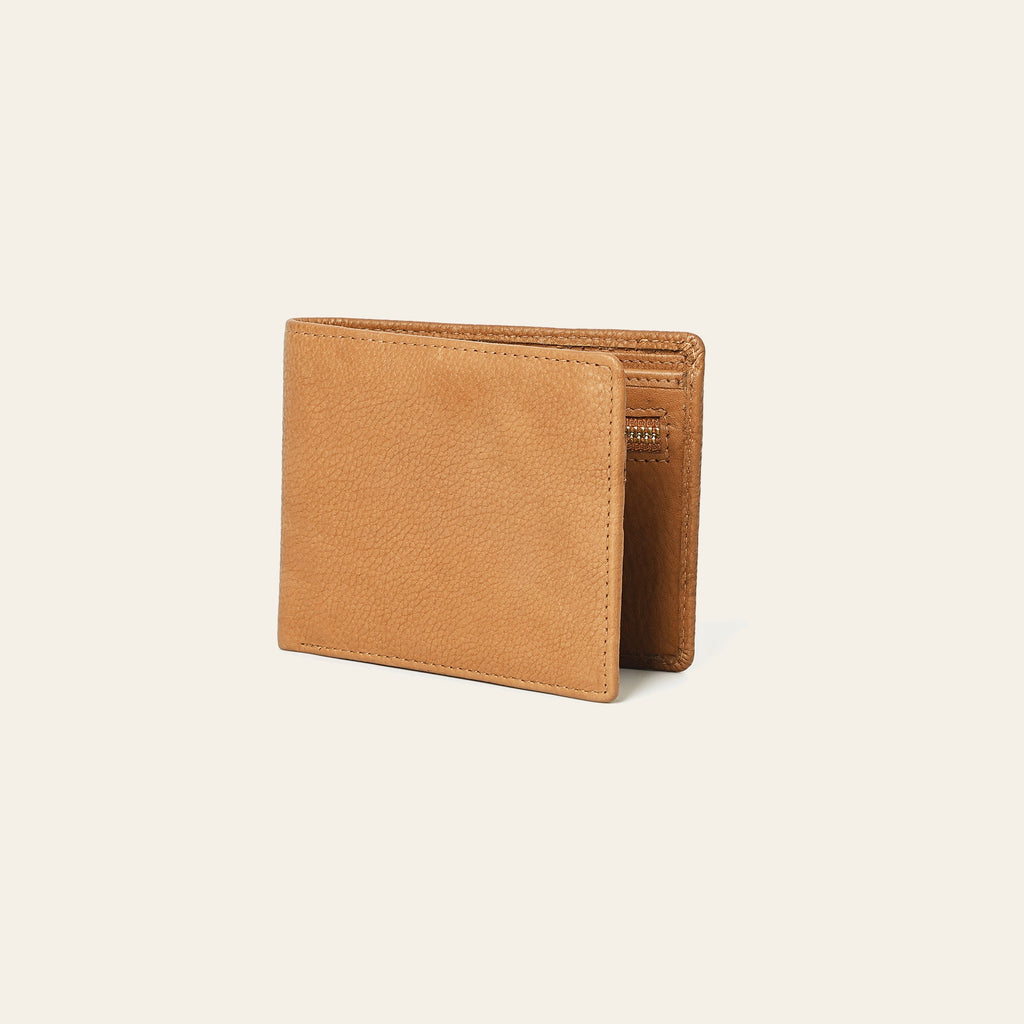 American Darling Wallet Western Genuine Leather Handcrafted Classic Bifold Pocket Wallet with YKK Zipper Coin Pocket