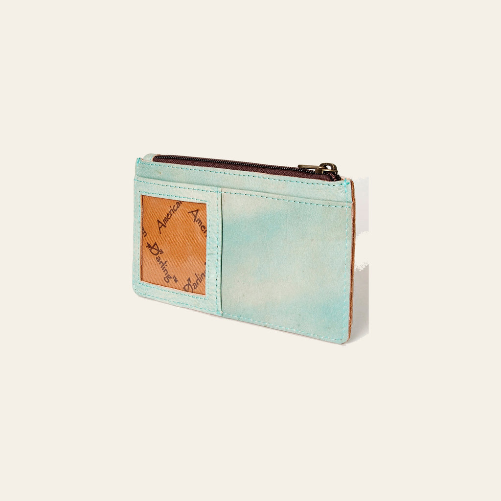 American Darling Card-Holder, Genuine Full Grain Vegetable Tanned Leather, Slim Western Travel Wallet,