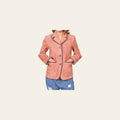 American Darling Genuine Vintage Leather Women Shirt Blazer Jacket Dress Ladies Girl
