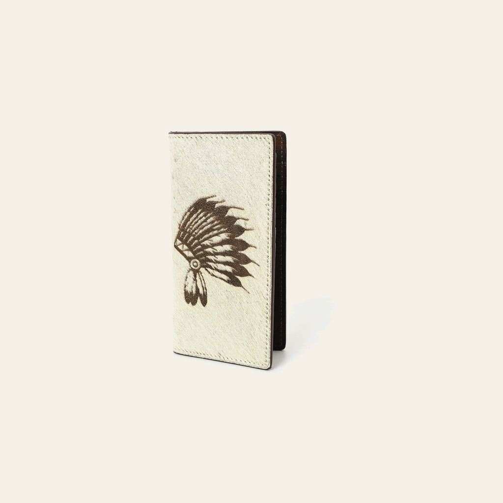 American Darling Wallet Western Genuine Leather Handcrafted Tall Checkbook Pocket Wallet with Multi Card Slots