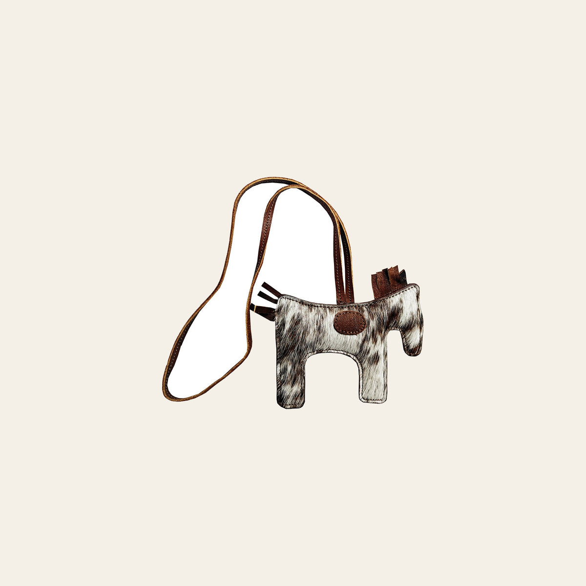 American Darling Hair-on-Hide Leather Bag Charms – Western Keychain & Purse Accessory
