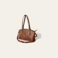 American Darling Tote Bag Western Hand Tooled Floral Genuine Leather Purse with Rivetted Detail and YKK Zipper for Women
