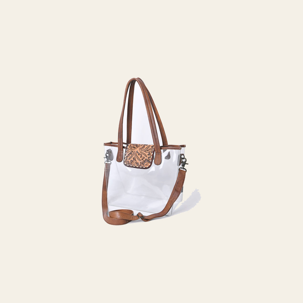 American Darling Clear Bag Full Grain Genuine Leather Western Women Handbag Purse | for Cute Travel