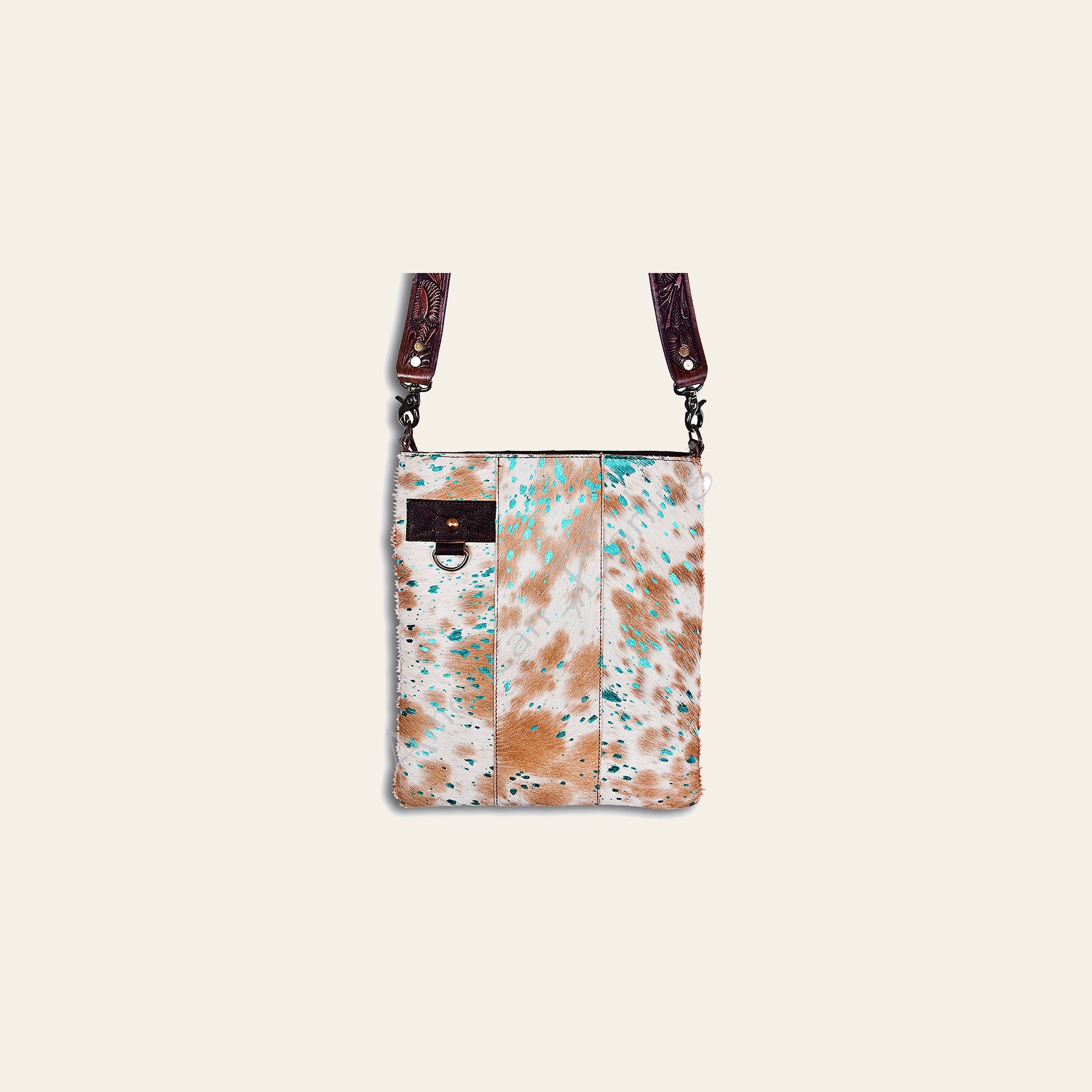 American Darling Hair-on Cowhide Leather Crossbody Bag – Large Western Style Purse