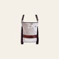 American Darling Large Cross body Bag Handcrafted from Hair-On Cowhide & Hand Tooled Genuine Leather with Fringes