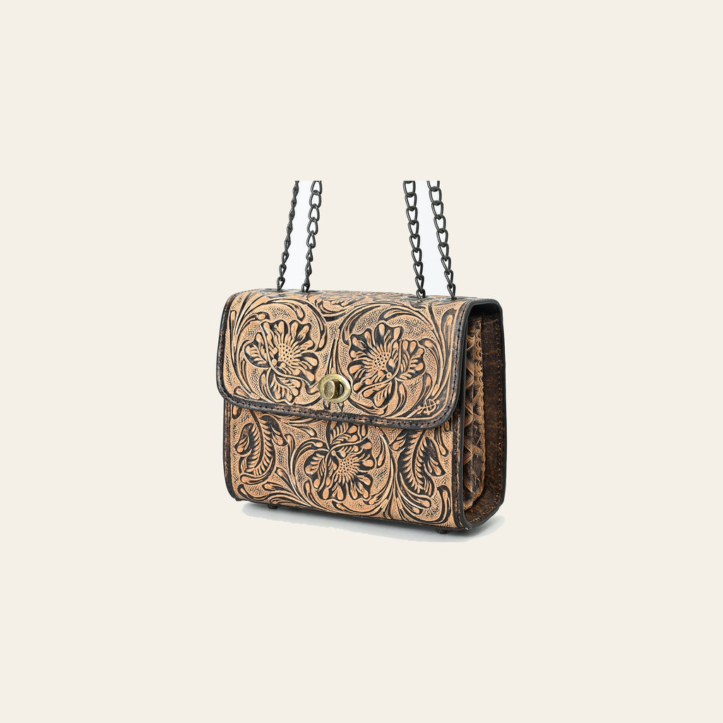 American Darling Tote Beautifully Hand Tooled Genuine Leather women bag western handbag purse | Travel Bags College Casual