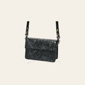 American Darling Hand-Tooled Leather Small Cross Body Bag – Floral Carved Vegetable-Tanned Genuine Leather Western Purse