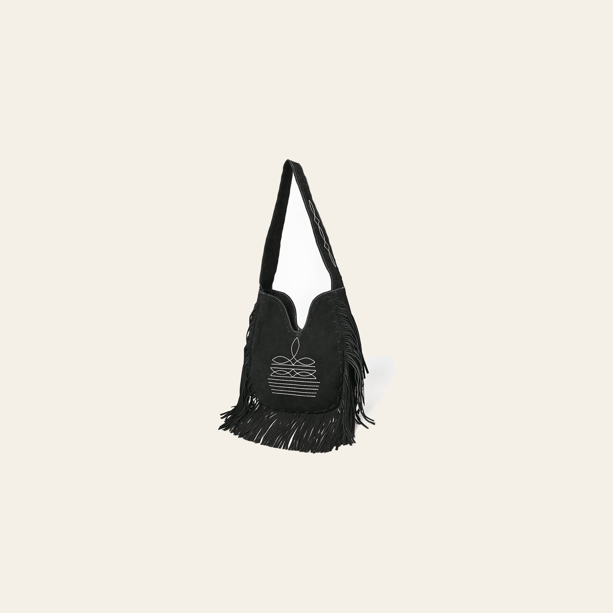 American Darling Women's Fringe Boot Stitched Genuine Leather Large Cross body Bag Eco-Friendly Full Grain Western Purse