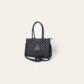 American Darling Western Tote Bag Handcrafted from Quilted Genuine Leather | Boot Stitched Accent Panel, Crossbody Strap & YKK Zipper