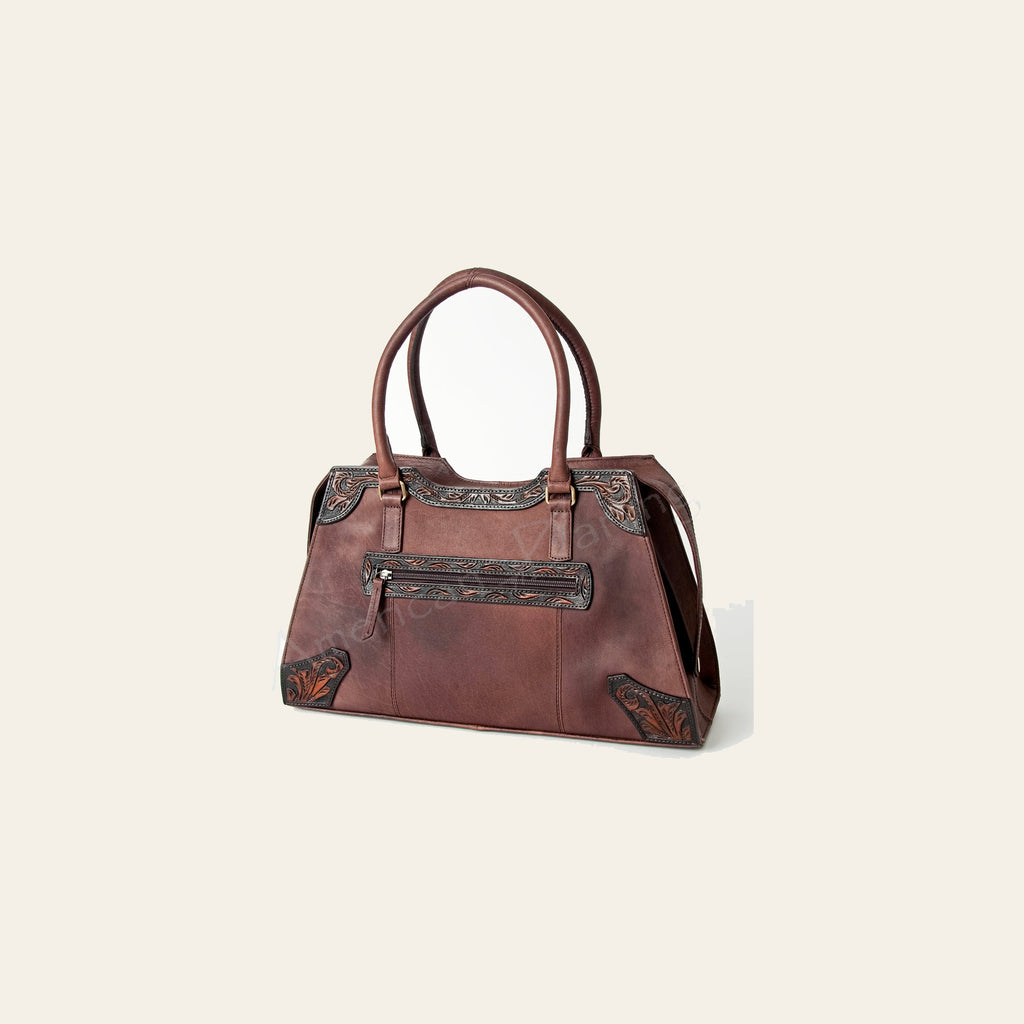 American Darling Tote Hand Tooled Genuine Leather Western Women Bag Handbag Purse | Travel Bags College Casual