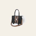 American Darling Western Tote Bag for Women, Hand Tooled Floral Carved & Crocodile Embossed Leather, Longhorn Motif with Fringe