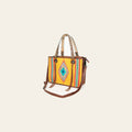 American Darling Women's Tote Bag Western Saddle Blanket Genuine Leather Handbag and Ladies Purse