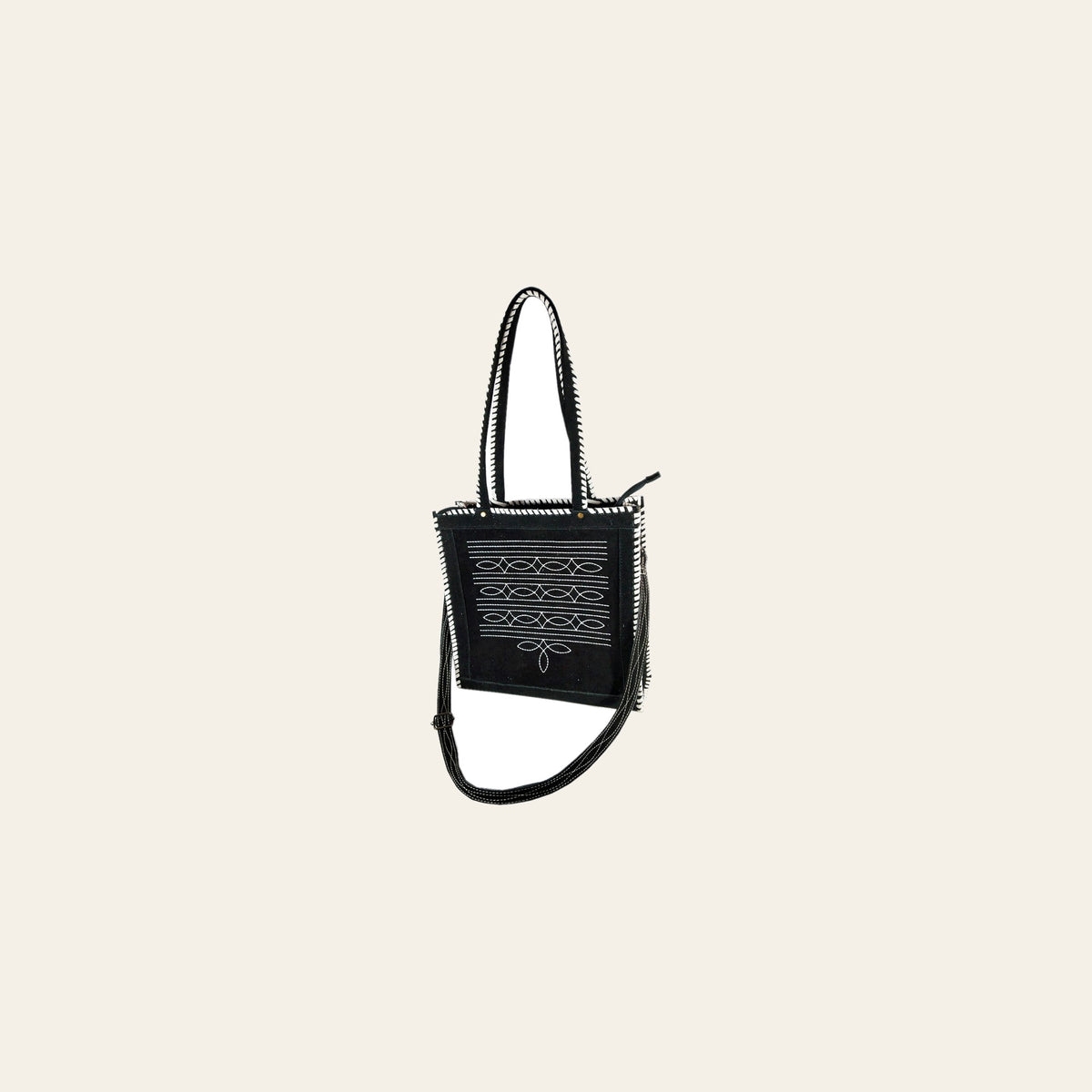 American Darling Tote Bag Boot Stitched Braided Vegetable-Tanned American Genuine Leather Western Bag 14in ( H) X 14in (W) X 5in (D)
