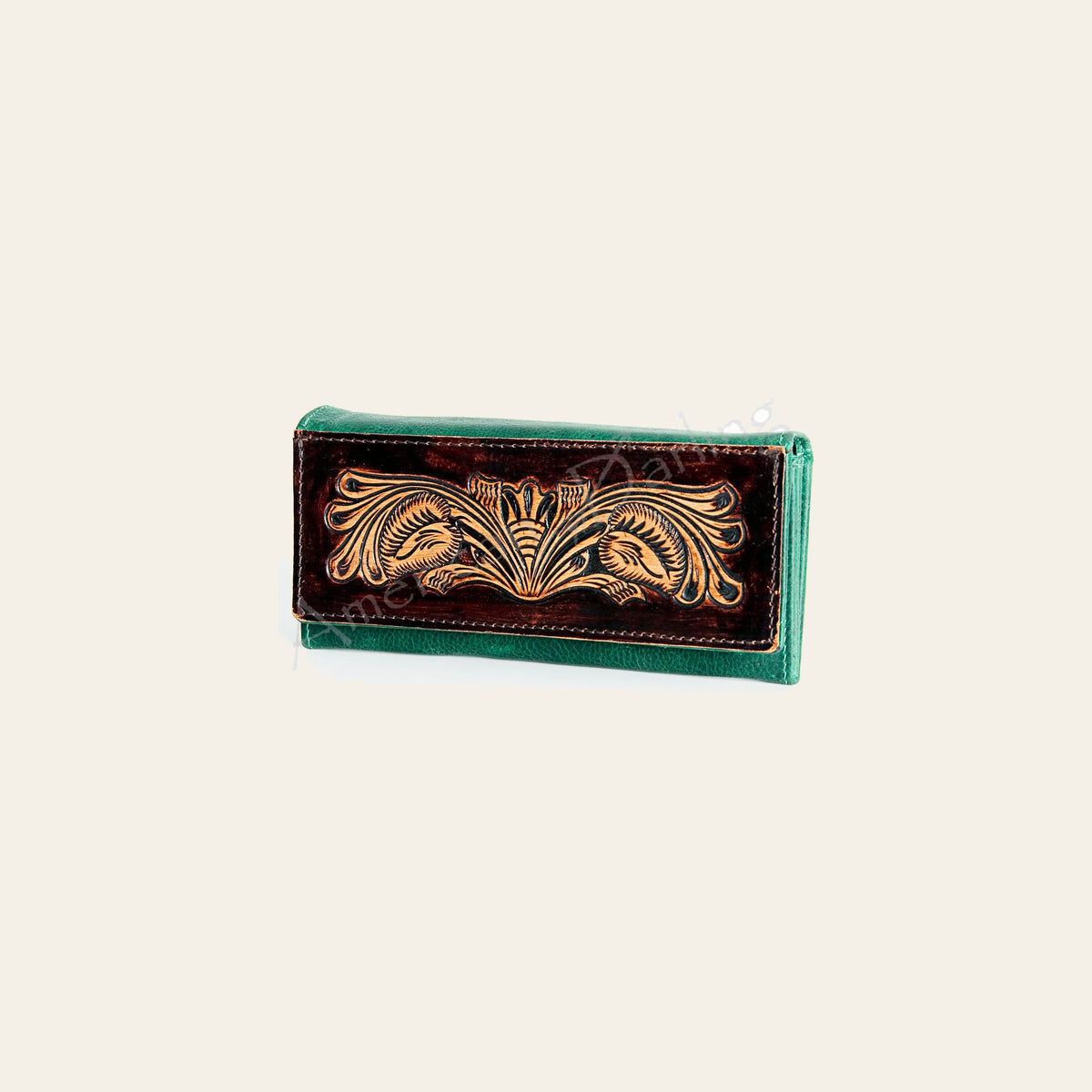 American Darling Wallet Hand Tooled Genuine Leather Western Women Bag | Handbag Purse Wristlet Travel Clutch