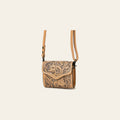 American Darling Hand Tooled Genuine Leather Western Wallet Bag – Compact Crossbody with Premium Craftsmanship for Everyday Use