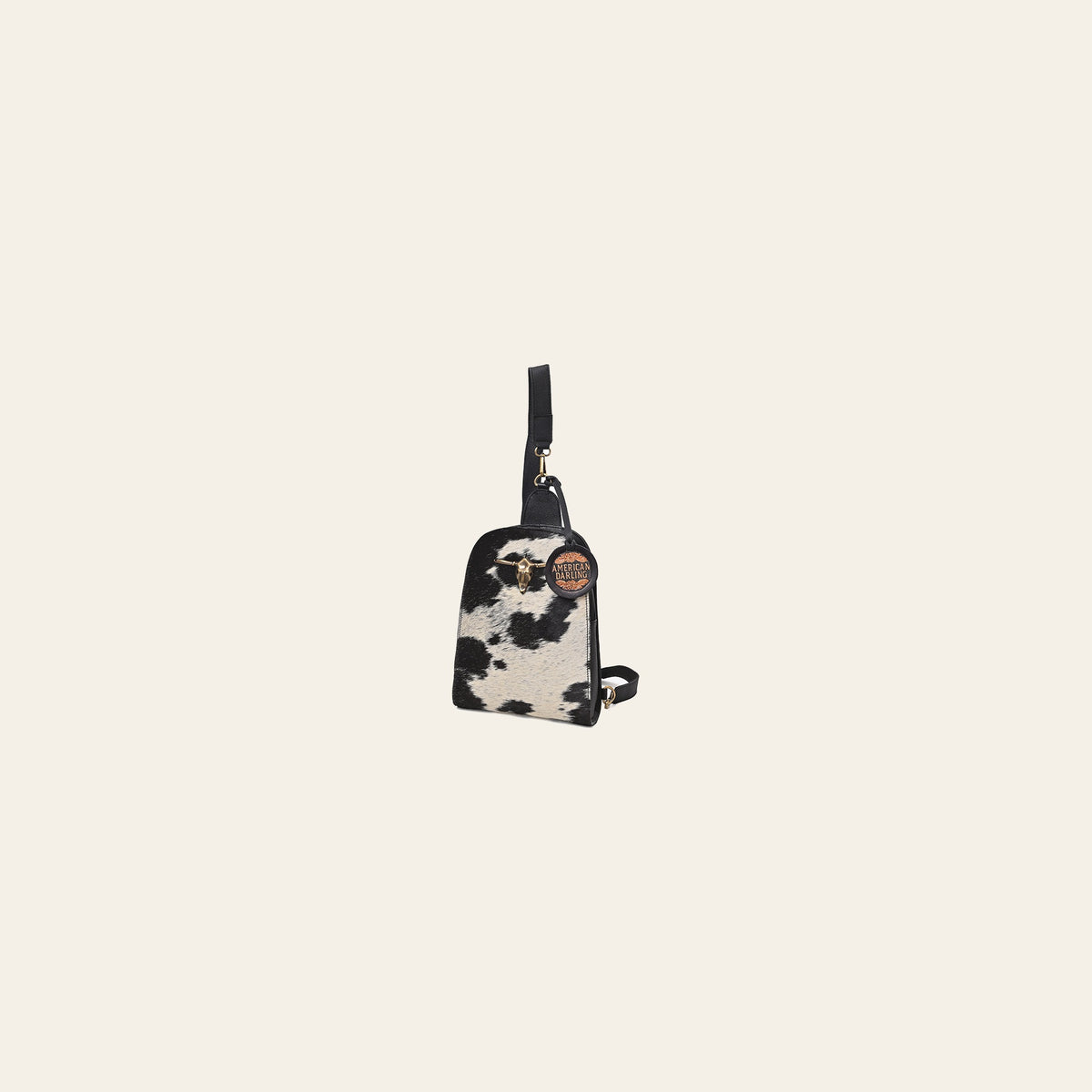 American Darling Western Cowhide Leather Sling Crossbody Bag