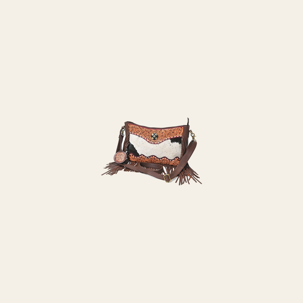 American Darling Western Hair-On Cowhide Crossbody Purse