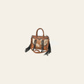 American Darling Tote Bag Western Hair-On Cowhide Genuine Leather Handbag with Fringes Rivets and Premium YKK Zipper