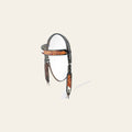 American Darling Western Horse Headstall Leather Dark Brown | Genuine