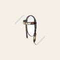 American Darling Western Horse Headstall Leather Dark Brown | Genuine