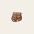 American Darling Western Tooled Fringe Shoulder Purse