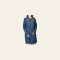 American Darling Women’s Vintage Denim Western Dress – Studded Tunic with Antique Rivets, Premium Cotton