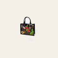 American Darling Women's Western Patent Leather Tote Handbag, Embroidered Floral Cactus Horseshoe USA Flag Purse