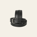 American Tanner Western Genuine Heavy-Duty Full Grain Leather Hand Crafted Unisex Holster Belt Men Women CCW Black