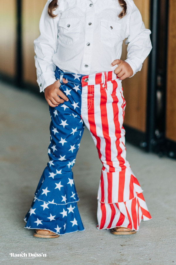 American Flag Ruffle Bells — view 3