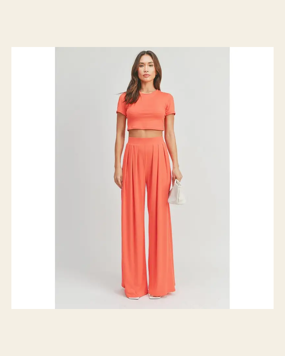 Arlow Palazzo | Set on a warm cream background