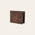 AMERICAN TANNER Genuine Leather Hand Burnished Bifold Wallet For Men Women H3.5 X W4.75 D0.5