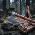 Hook Claw Damascus Axe with Rosewood Handle for Wood Processing
