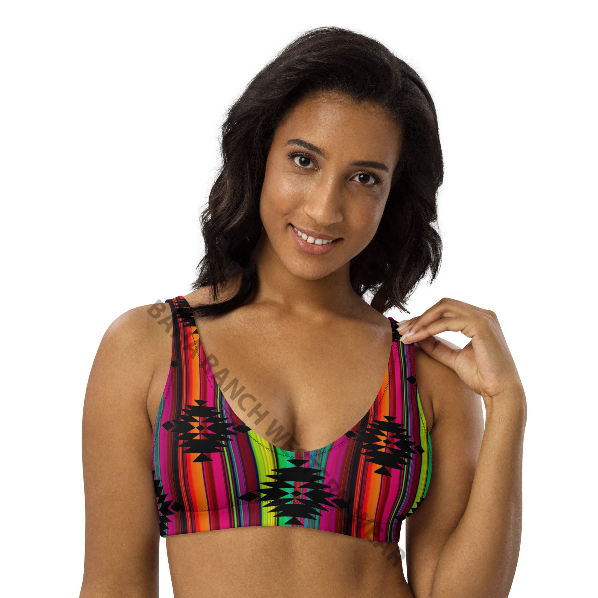 Baha Ranch Yeehaw Aztec Serape Bikini Top by Baha Ranch Western Wear - product image 4