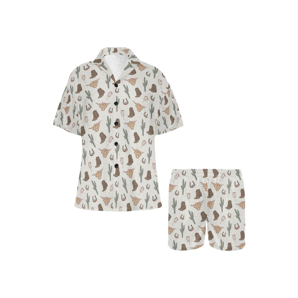 Baha Ranch Howdy Highland Cow Women's Western Pajama Set by Baha Ranch Western Wear - product image 2